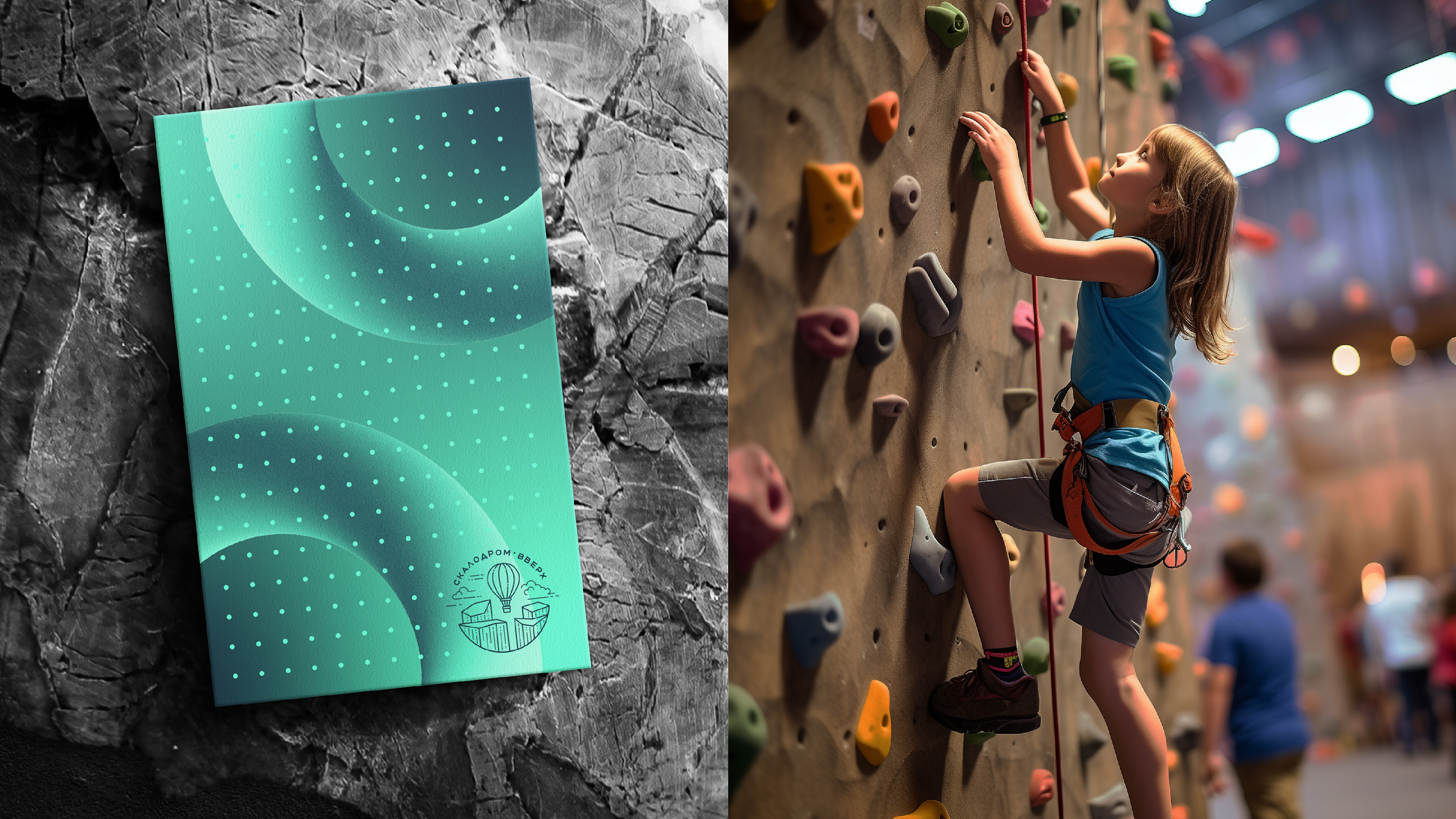 Skalodrom UP by aoie studio, 2022. A climbing gym and school for children and adults in Yekaterinburg.